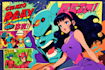 create cool retro comic art design illustration