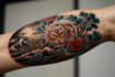 making a tattoo design in japanese style