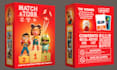 create printable card game box 3d mockup, packaging layout design board game box