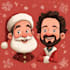 draw christmas cartoon caricature