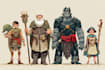 draw illustrate dungeons and dragons characters