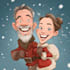 unique christmas cartoon caricature
