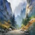 paint landscapes in watercolor