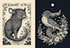 make a linocut tshirt design for brands