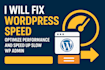 fix wordpress speed performance optimize wp fix slow admin speed up load time