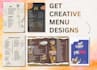 design a premium menu for cafe and restaurant