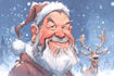 unique christmas cartoon caricature