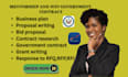 write winning government contract proposal, rfp, rfq, bid response
