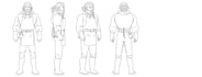 create a professional 2d character turnaround