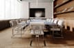 revamp 3d contemporary office, modern workspace interior, meeting room rendering