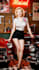 create retro bombshell beauty art