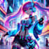 design anime character , cyberpunk character
