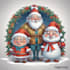 draw unique christmas cartoon caricature