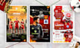 design professional matchday and player graphics