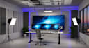 design 3d  music studio, studio design, acoustic space