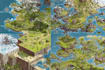 draw unique isometric map illustration flat design 2d isometric map