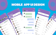 create mobile app ui ux design or web app ui ux design, ai chatbot design