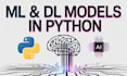 build and train machine learning, deep learning models