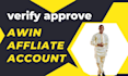 create a verified awin affliate account and set up