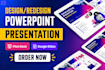 do business powerpoint presentation slides redesign pitch deck revamp powerpoint