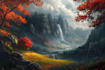 do stunning fantasy landscape, background illustration