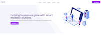 build a responsive react website with modern UI