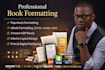 do paperback, ebook, KDP book formatting, book design and interior layout design