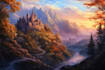 do stunning fantasy landscape, background illustration