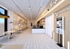 remodel modern bakery store, luxury interior design,3d cafe, shopfront rendering
