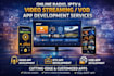 do online radio app development develop iptv app video streaming app vod app