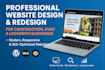 design construction website handyman website hvac, locksmith website