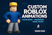 do custom roblox animations, roblox cutscenes, character movement game animation