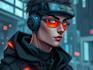 create cyberpunk style art