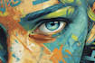 manually design graffiti street art