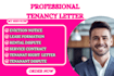 draft professional tenancy dispute and request letters, eviction notice
