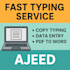 do fast typing, pdf to word conversion, and accurate data entry
