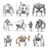 draw or design mechs robots concepts
