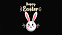 design outstanding cute golf rabbit easter logo