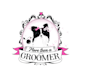 create a clean and friendly dog grooming brand logo