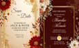 create a wedding invitation video and invitation cards