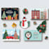 design a custom flat style christmas illustration