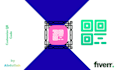 generate a  professional logo design qr code for any purpose