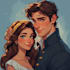 paint custom couple portrait