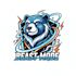 create bear mascot logo with professional t shirt design