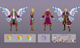 draw professional character reference sheet , ref sheet
