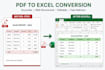 convert PDF to editable word excel