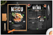 design amazing editable food restaurant menu