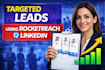 do b2b lead generation using rocketreach and linkedin research