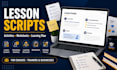 create online course content and training materials