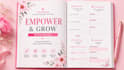 design workbook printable, journal canva editable planner, upload, fileable pdf